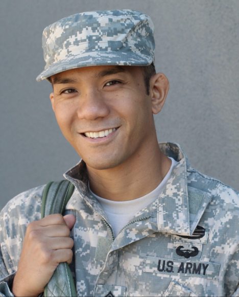 Hispanic male veteran