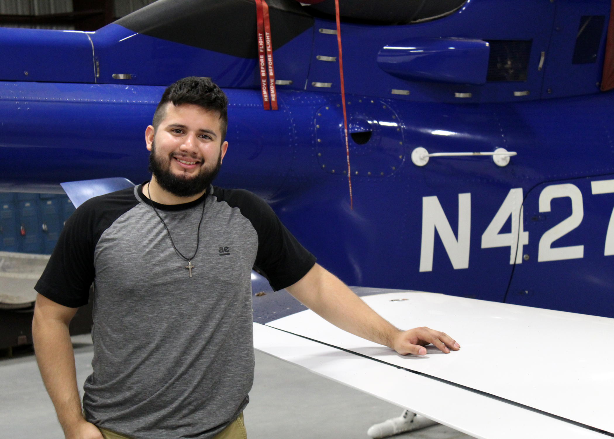 TSTC Aircraft Airframe program takes student across the world TSTCAirframeCarlosRodriguez - TSTC Aircraft Airframe program takes student across the world